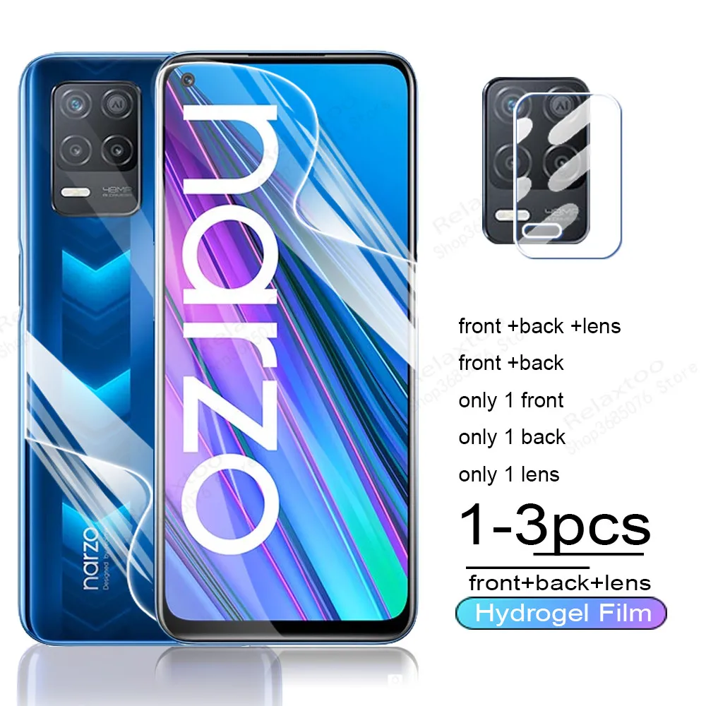 realmi narzo30 front back hydrogel film camera glasses for OPPO realme narzo 30 5G full cover anti-scratch screen protector film
realmi narzo30 front back hydrogel film camera glasses for OPPO realme narzo 30 5G full cover anti-scratch screen protector film