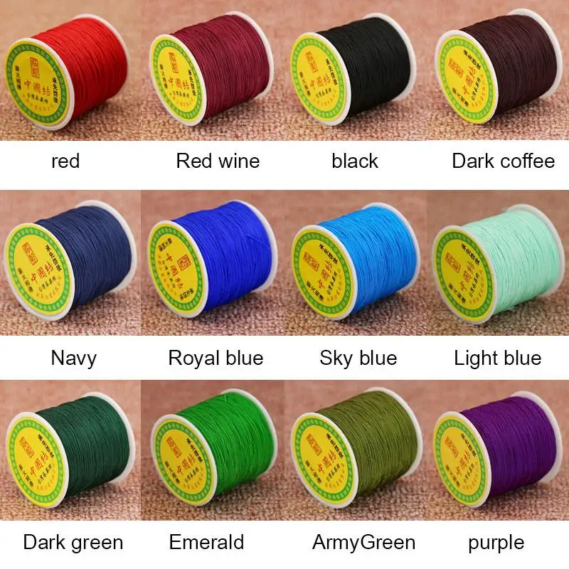 1PC 28 Colors About0.8mm Nylon Cord Beading Thread For DIY Bracelets Jewelry Making Woven Cord Jewelry Finding Beautiful Seaside
1PC 28 Colors About0.8mm Nylon Cord Beading Thread For DIY Bracelets Jewelry Making Woven Cord Jewelry Finding Beautiful Seaside