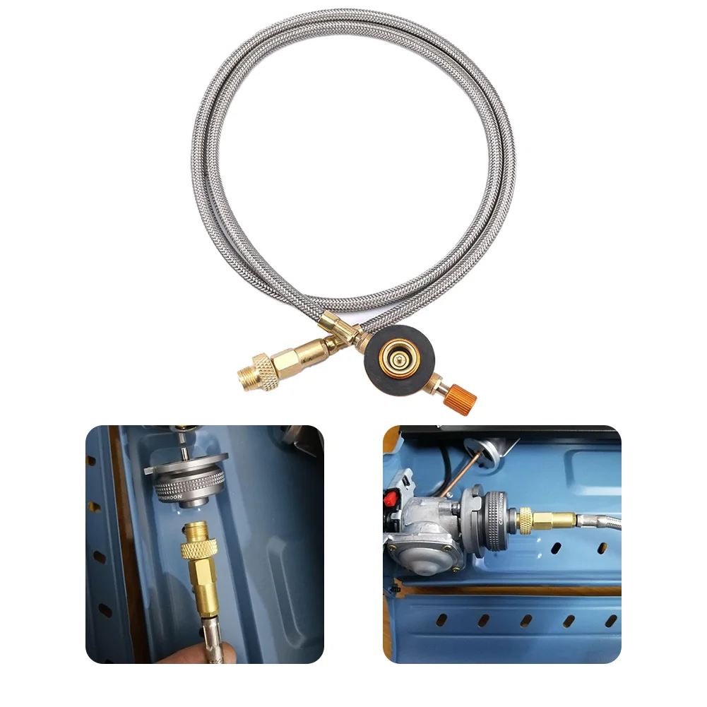 1m Universal Gas Stove Adapter Hose Connector Regulator For Outdoor Camping Tank Cylinder Head Adapter Gas Charging Accessories 
1m Universal Gas Stove Adapter Hose Connector Regulator For Outdoor Camping Tank Cylinder Head Adapter Gas Charging Accessories