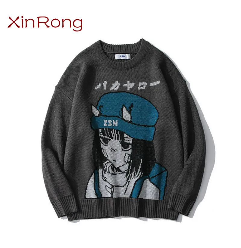 male tide brand round neck two-dimensional cartoon character jacquard sweater Harajuku style couple trend loose pullover sweater
male tide brand round neck two-dimensional cartoon character jacquard sweater Harajuku style couple trend loose pullover sweater