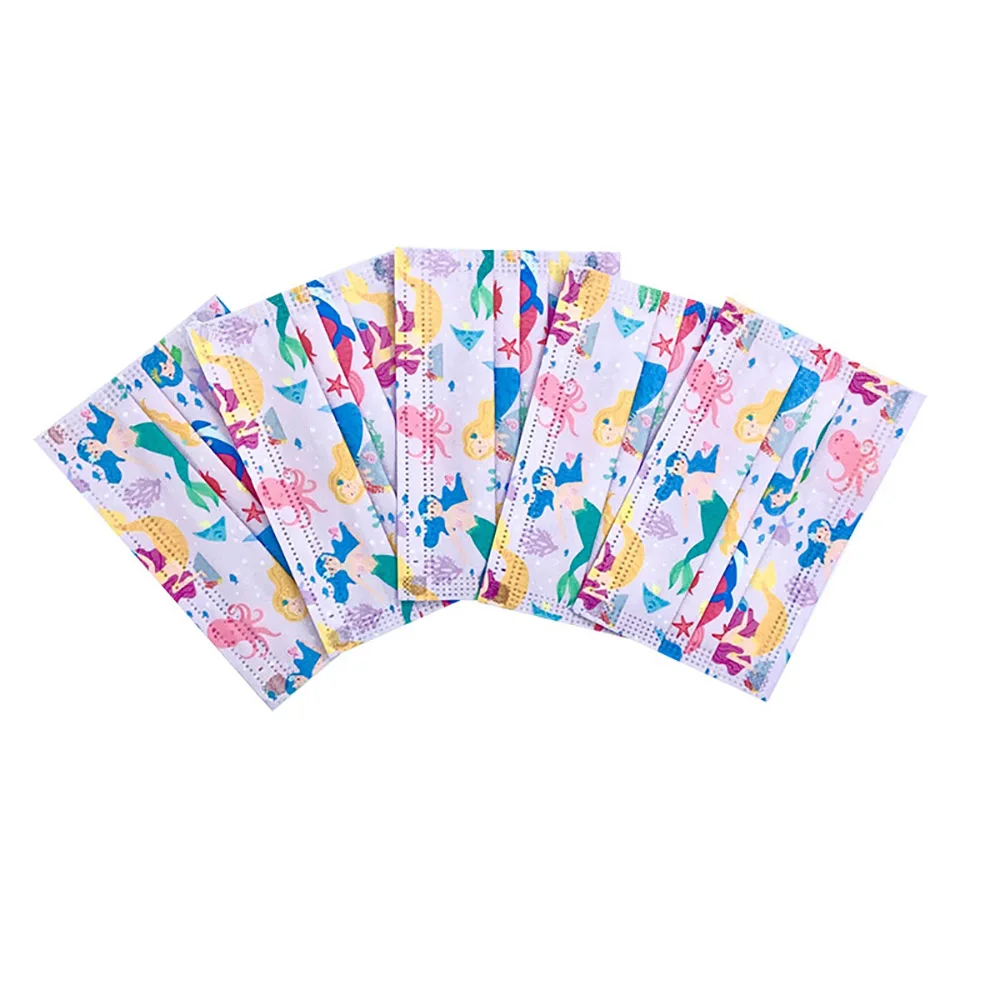 2021 New Kids Deep Sea Mermaid Face Mask Disposable Child Mouth Mask Fashion 3-Layer Protection Dust Masque 10/20/30/40/50Pcs
2021 New Kids Deep Sea Mermaid Face Mask Disposable Child Mouth Mask Fashion 3-Layer Protection Dust Masque 10/20/30/40/50Pcs