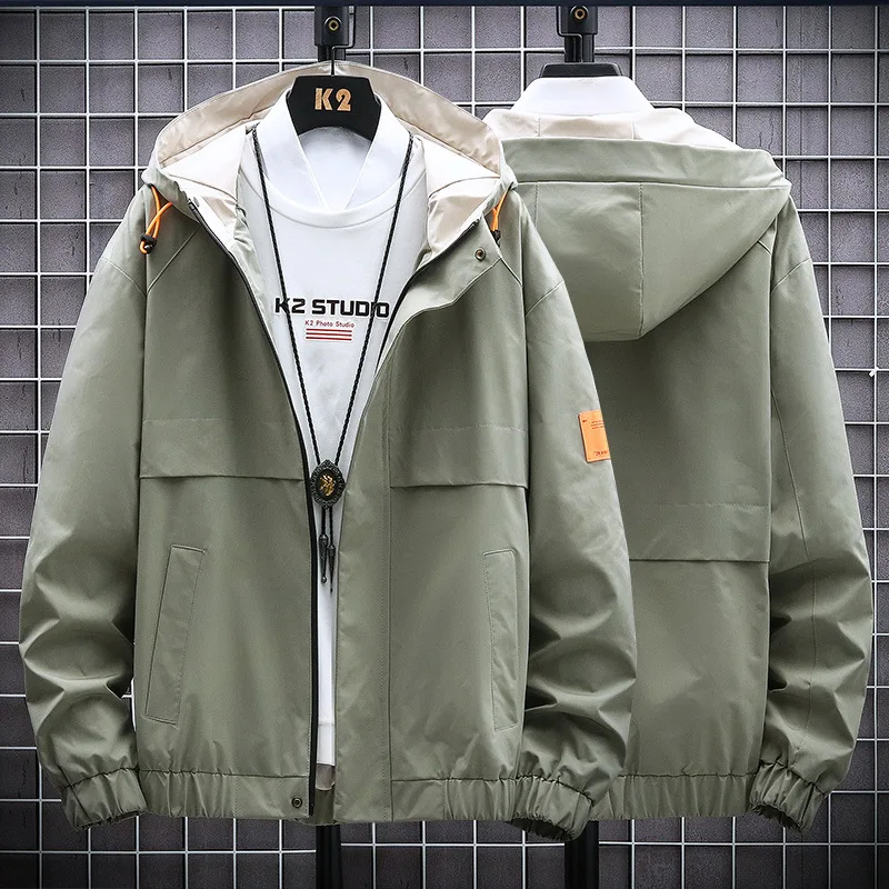 Trendy Handsome Male Jacket Autumn Winter New Casual Men's Jacket Korean Loose Men's Jacket Fashion Tooling Wind Hooded Jacket
Trendy Handsome Male Jacket Autumn Winter New Casual Men's Jacket Korean Loose Men's Jacket Fashion Tooling Wind Hooded Jacket