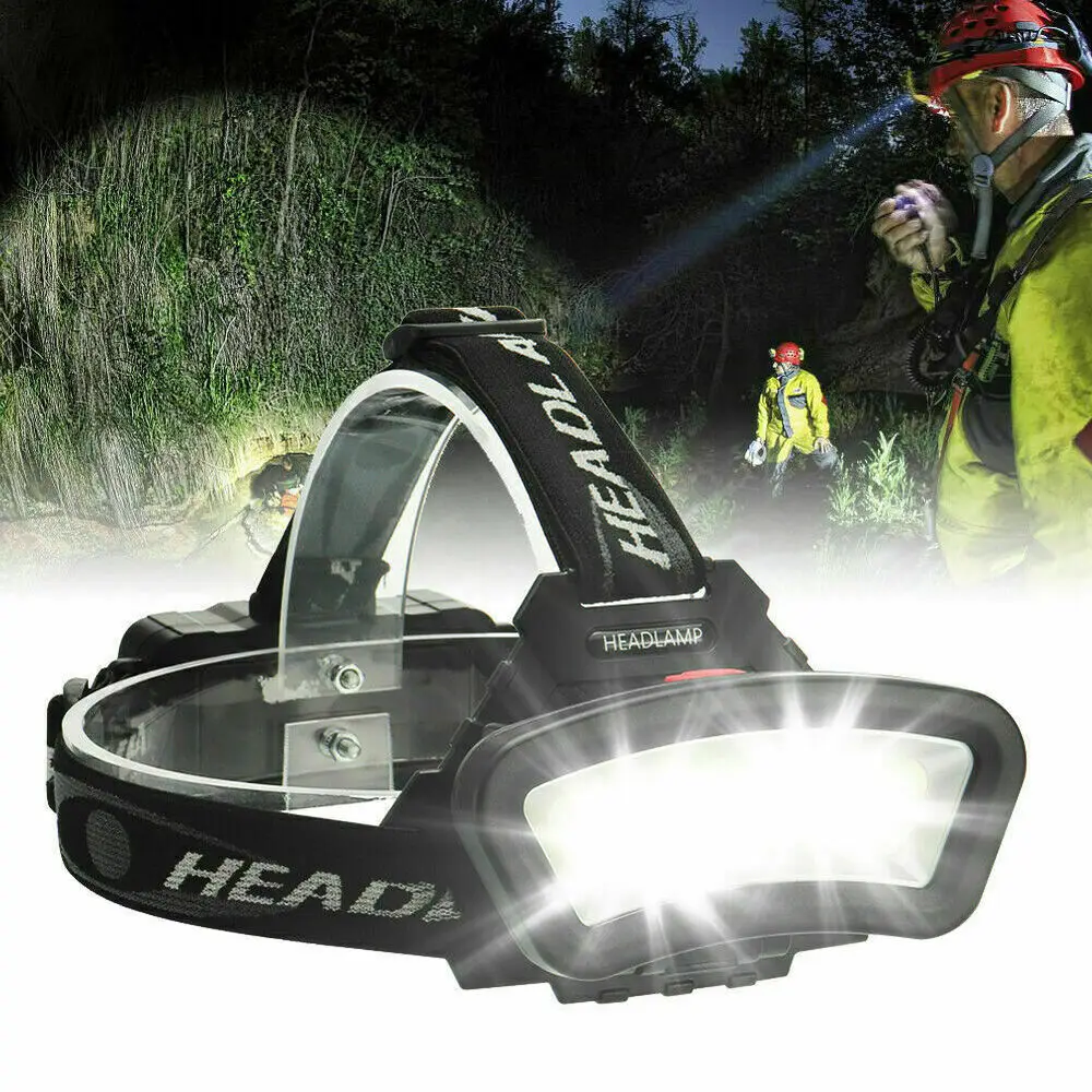 1000000LM COB LED Headlamp 2*18650 Headlight Torch USB Rechargeable Flashlight Work Head Lantern For Camping Fishing
1000000LM COB LED Headlamp 2*18650 Headlight Torch USB Rechargeable Flashlight Work Head Lantern For Camping Fishing