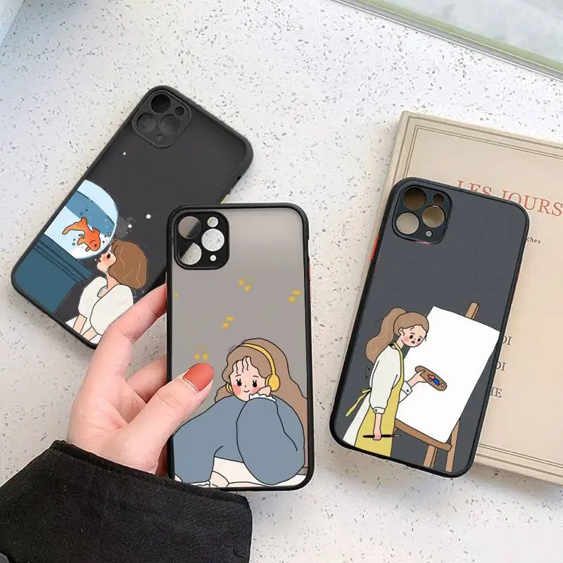 Aesthetic cartoon girl Phone Case For iphone 12 11 7 8 plus mini x xs xr pro max matte transparent cover
Aesthetic cartoon girl Phone Case For iphone 12 11 7 8 plus mini x xs xr pro max matte transparent cover