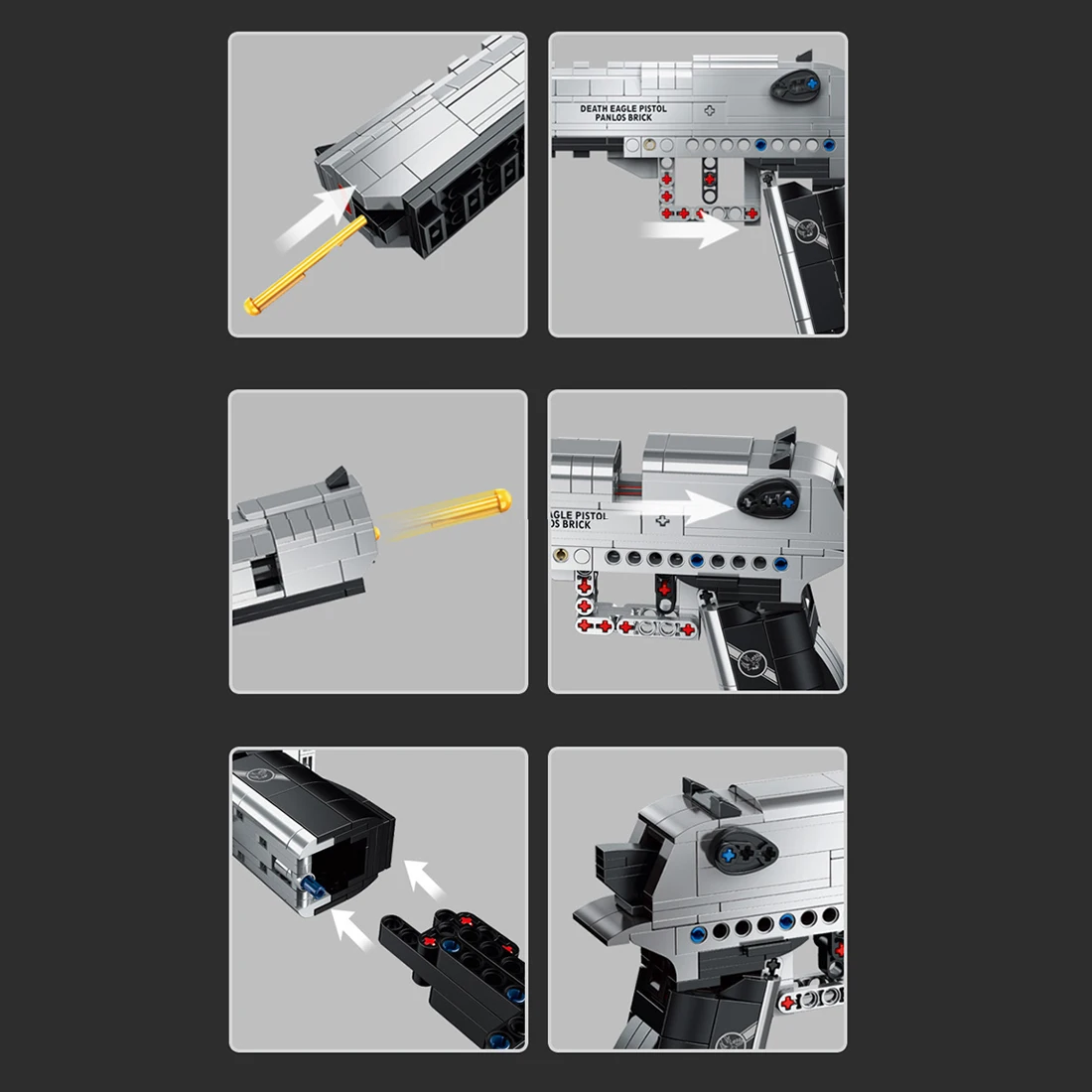 360Pcs 1:1 Simulation Weapon Building Blocks Blaster Bricks Toy Educational Shooting Toy Model Building Kits For Children
360Pcs 1:1 Simulation Weapon Building Blocks Blaster Bricks Toy Educational Shooting Toy Model Building Kits For Children
