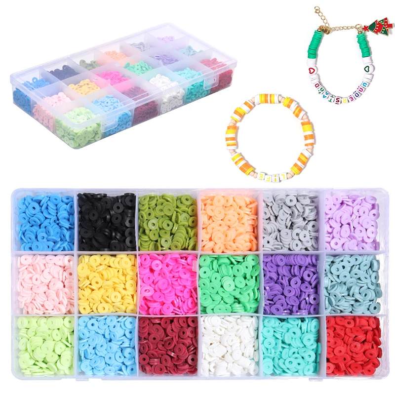 3600 Pcs Clay Beads 8mm 18 Colors Flat Round Polymer Clay Spacer Beads For DIY Jewelry Making Bracelets Necklace Earring
3600 Pcs Clay Beads 8mm 18 Colors Flat Round Polymer Clay Spacer Beads For DIY Jewelry Making Bracelets Necklace Earring