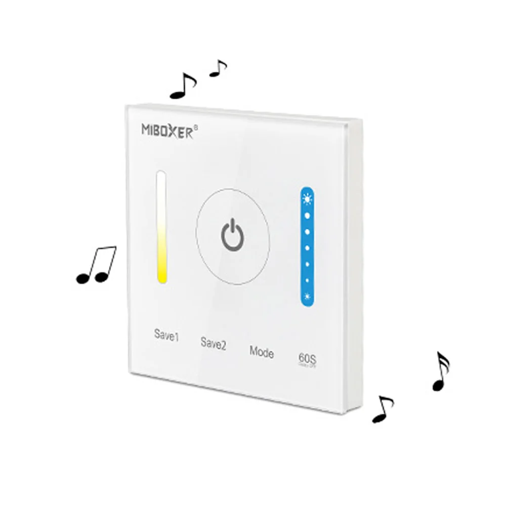 Milight P2 Smart Led Panel Controller For CCT Color Temperature Adjustable Brightness Dimming Touch Dimmer Led Strip DC12V24V
Milight P2 Smart Led Panel Controller For CCT Color Temperature Adjustable Brightness Dimming Touch Dimmer Led Strip DC12V24V
