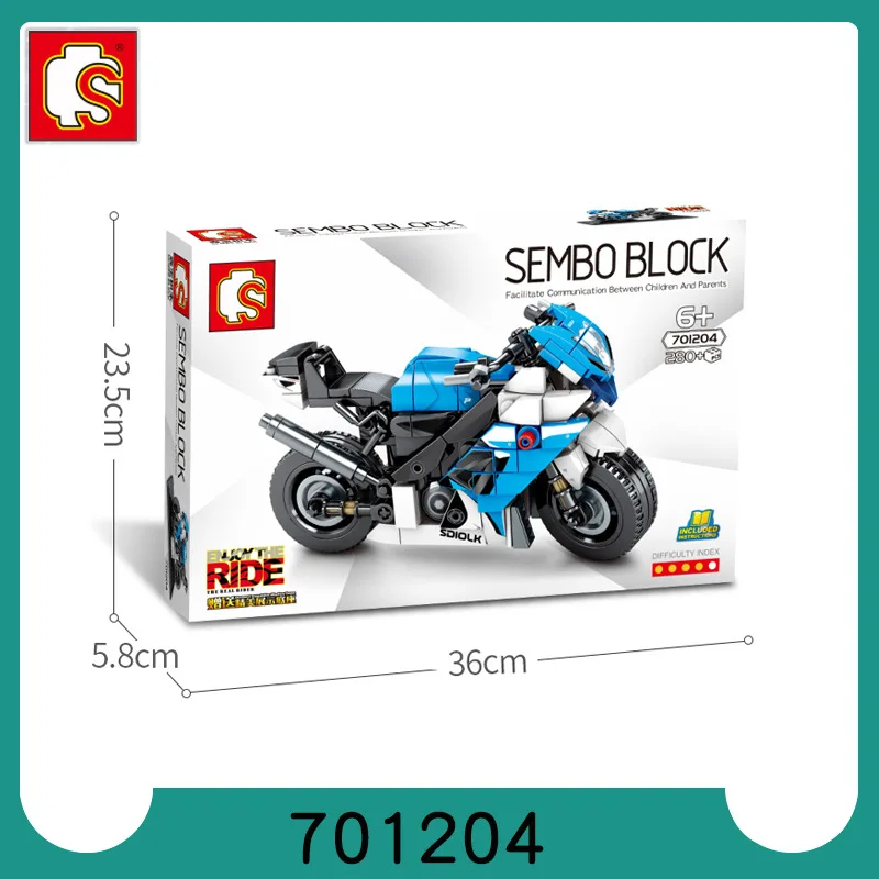 701204 science and technology series blue building block model motorcycle children's educational assembling toy particles
701204 science and technology series blue building block model motorcycle children's educational assembling toy particles