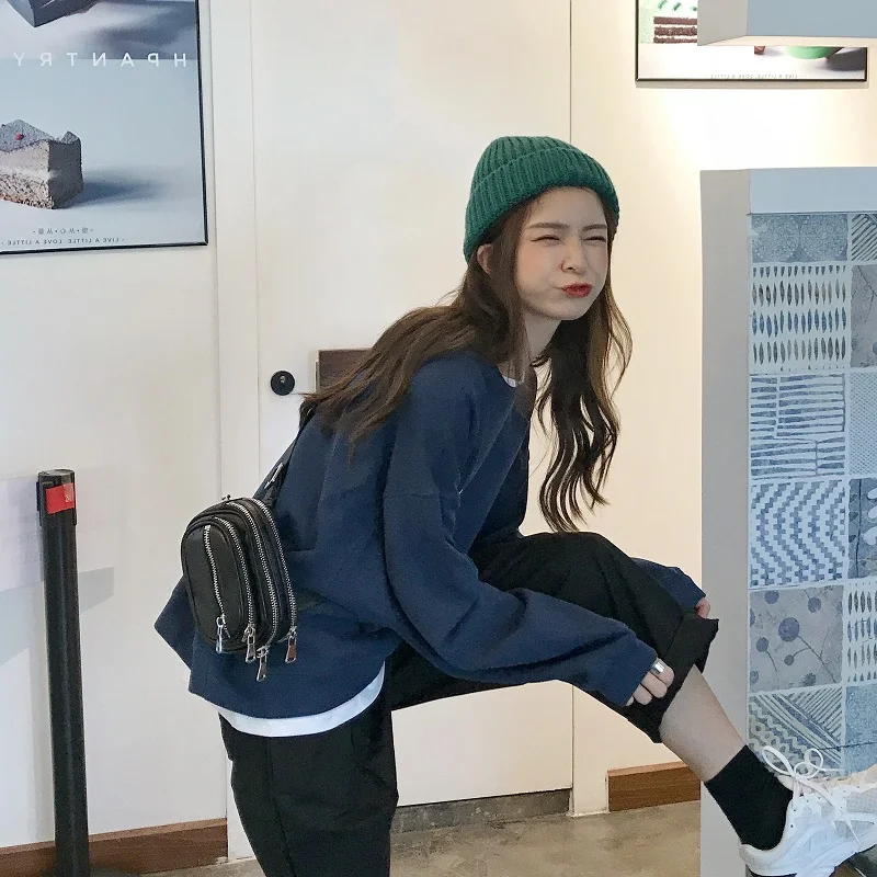 2020 New Letter Oversized Hoody Fashion Korean Chic Women's Sweatshirts Cool Navy Blue Gray Hoodies for Women M-XXL
2020 New Letter Oversized Hoody Fashion Korean Chic Women's Sweatshirts Cool Navy Blue Gray Hoodies for Women M-XXL