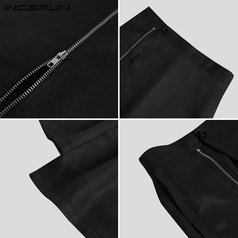 INCERUN Men Solid Color Skirts Hombre Skirts 2021 Fashion Irregular Zipper Skirts Man Korean Style Button Bottoms Streetwear 5XL
INCERUN Men Solid Color Skirts Hombre Skirts 2021 Fashion Irregular Zipper Skirts Man Korean Style Button Bottoms Streetwear 5XL