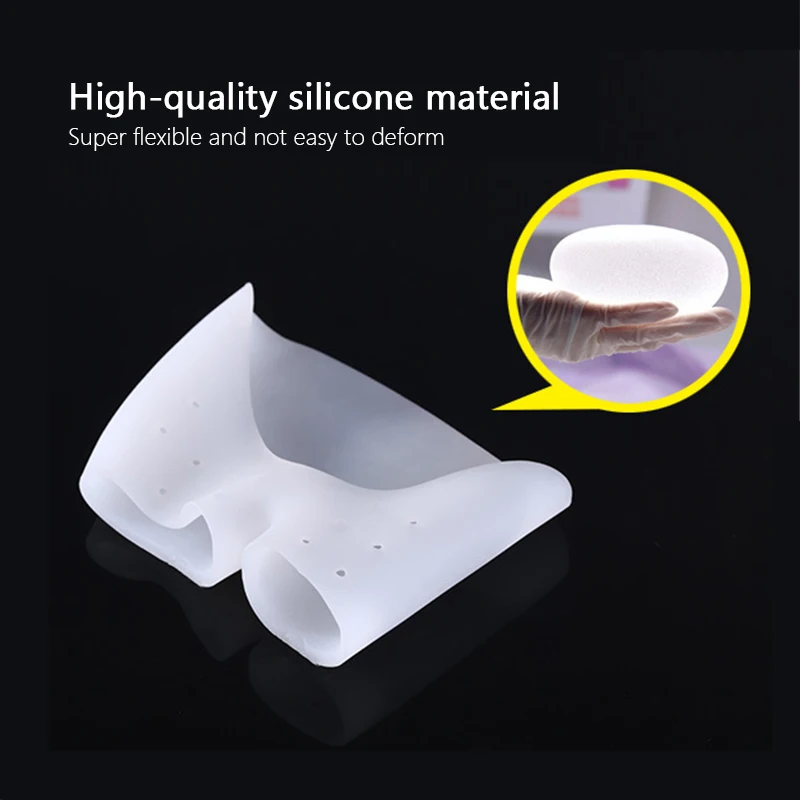 1 Pair Silicone Toe Sleeve Foot Protection Ballet High Heels Hallux Valgus Gel Protective Protector Care Tool Massge Toe Pad
1 Pair Silicone Toe Sleeve Foot Protection Ballet High Heels Hallux Valgus Gel Protective Protector Care Tool Massge Toe Pad