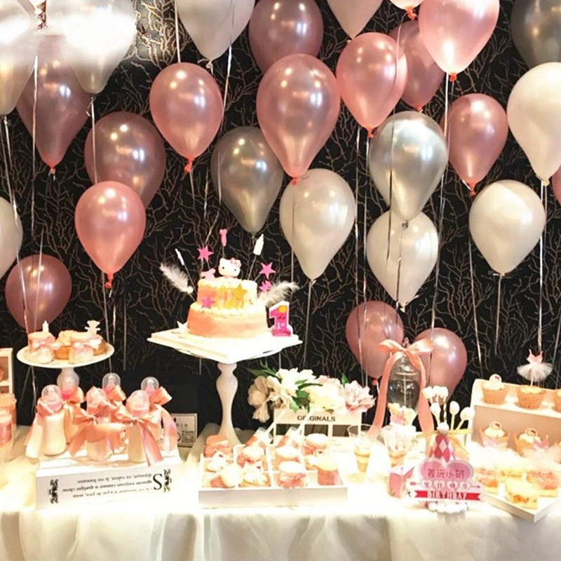 10 Inches Multi-color Pearlescent Balloons Birthday Party Holiday Decoration DIY Shopping Mall Layout Latex Balloons, 100 Pcs
10 Inches Multi-color Pearlescent Balloons Birthday Party Holiday Decoration DIY Shopping Mall Layout Latex Balloons, 100 Pcs