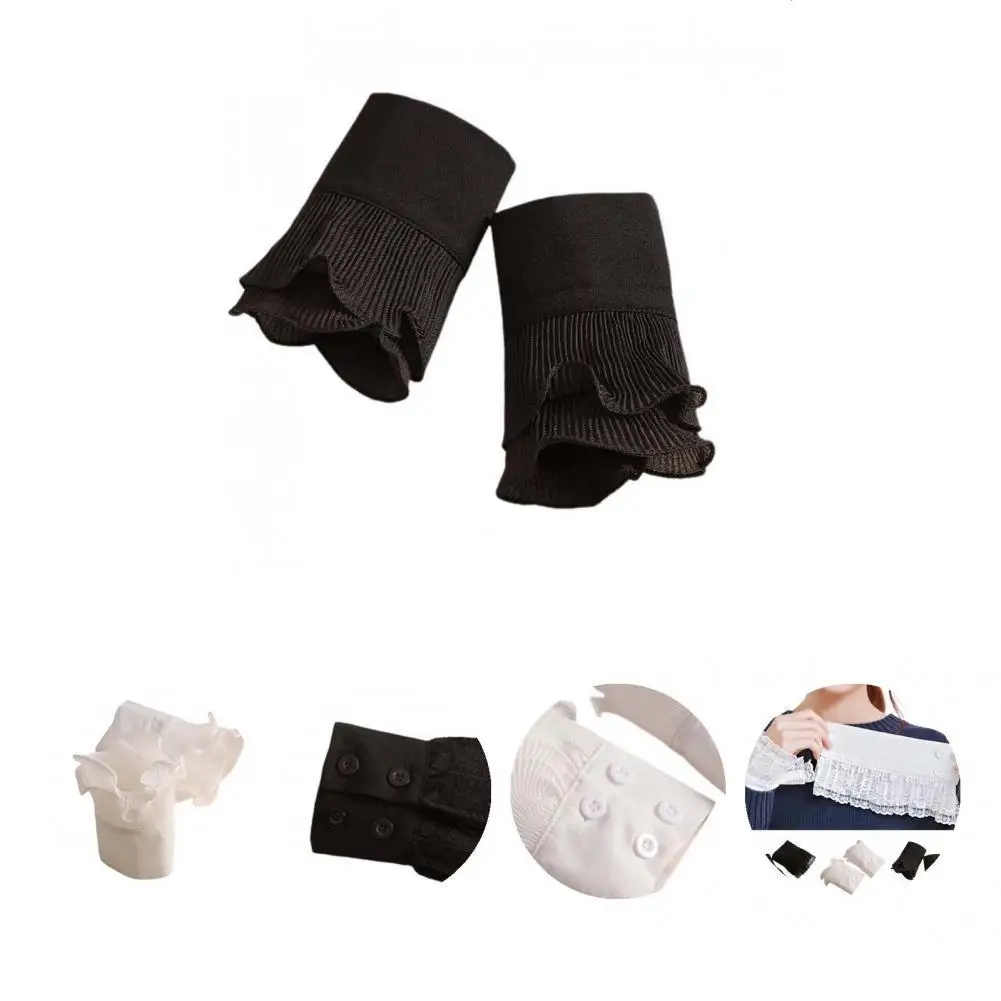 1 Pair False Sleeves Innovative Lace Cuff Smooth Surface Fake Sleeves 
1 Pair False Sleeves Innovative Lace Cuff Smooth Surface Fake Sleeves