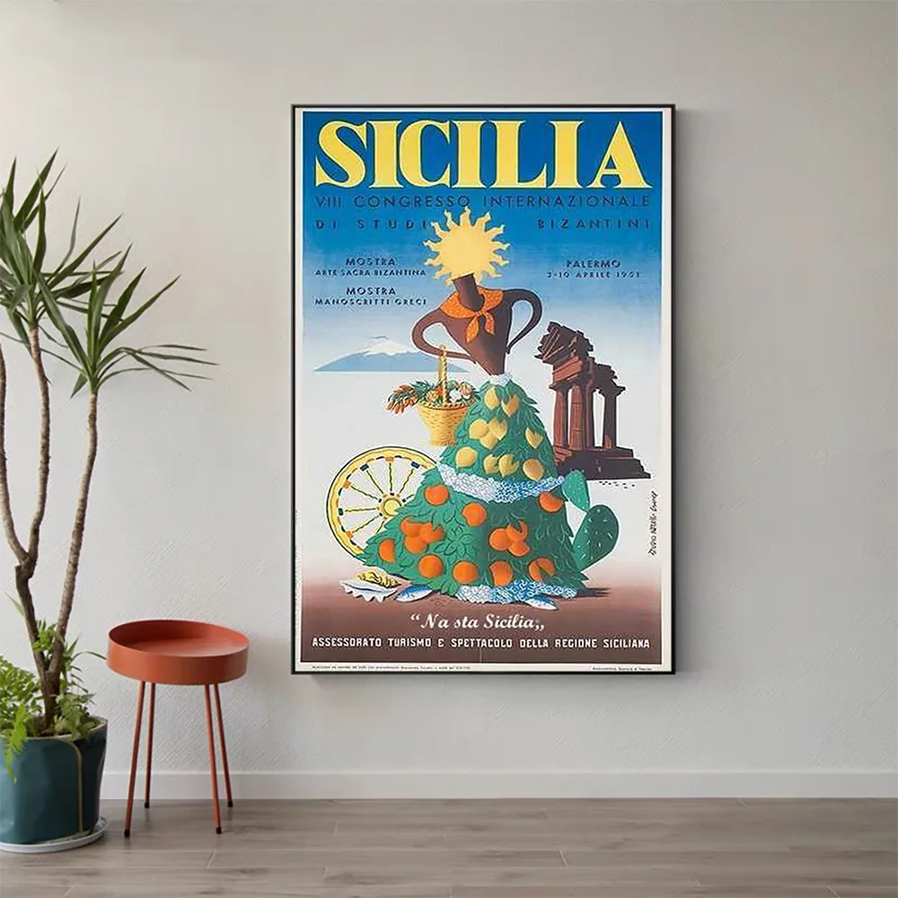 W540 Silk Fabric Poster Wall Art Decor SICILIA VINTAGE Classic Movie Trend Fashion Decoration Bright Gift
W540 Silk Fabric Poster Wall Art Decor SICILIA VINTAGE Classic Movie Trend Fashion Decoration Bright Gift