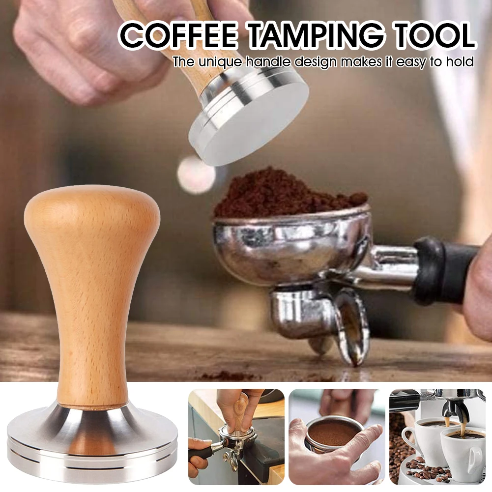 58mm Coffee Tamper Wooden Handle Detachable Espresso Tamper Coffee Bean Press Tool Coffee Making Barista Tools Accessories
58mm Coffee Tamper Wooden Handle Detachable Espresso Tamper Coffee Bean Press Tool Coffee Making Barista Tools Accessories