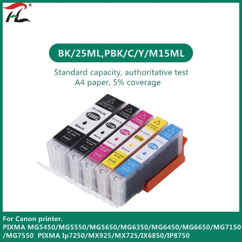 PGI 550 551 compatible ink cartridge for canon PIXMA IP7250 MG5450 MX925 MG5550 MG6450 MG5650 MG6650 IX6850 MX725 MX925 printer
PGI 550 551 compatible ink cartridge for canon PIXMA IP7250 MG5450 MX925 MG5550 MG6450 MG5650 MG6650 IX6850 MX725 MX925 printer