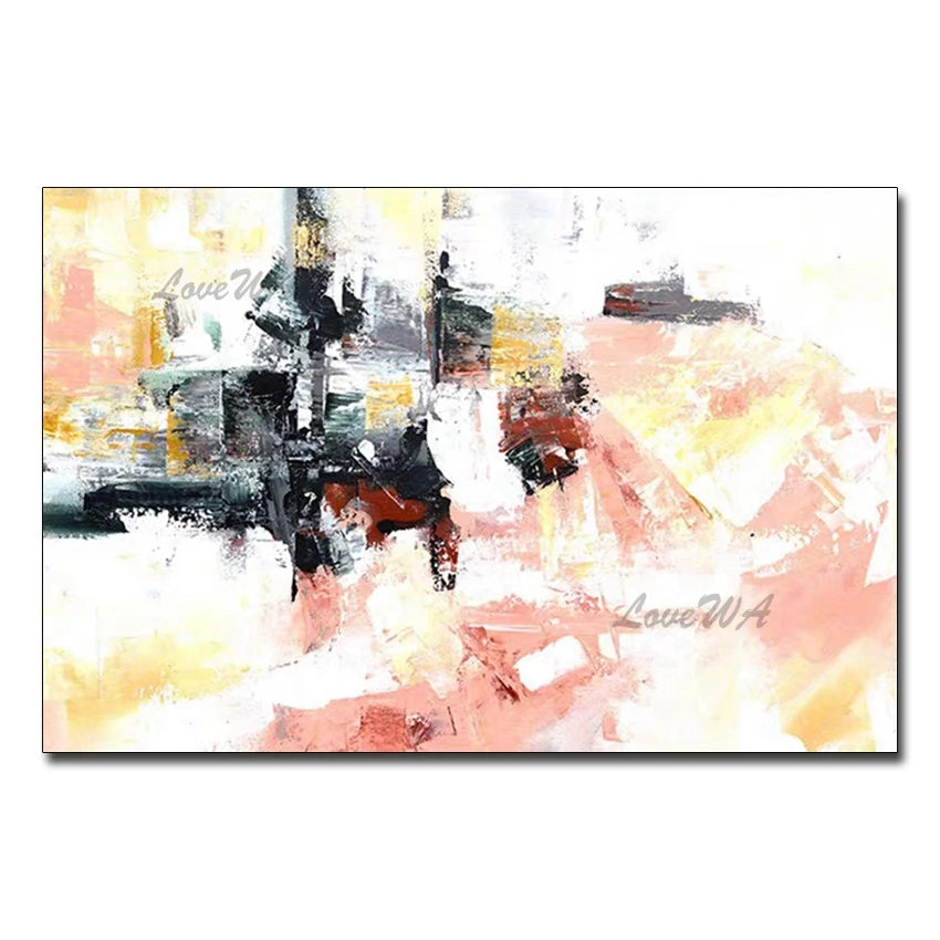 Hand Painted Unframed Abstract Oil Painting On Canvas Modern Wall Pictures For Living Room hotel wall Home Decoration Art
Hand Painted Unframed Abstract Oil Painting On Canvas Modern Wall Pictures For Living Room hotel wall Home Decoration Art