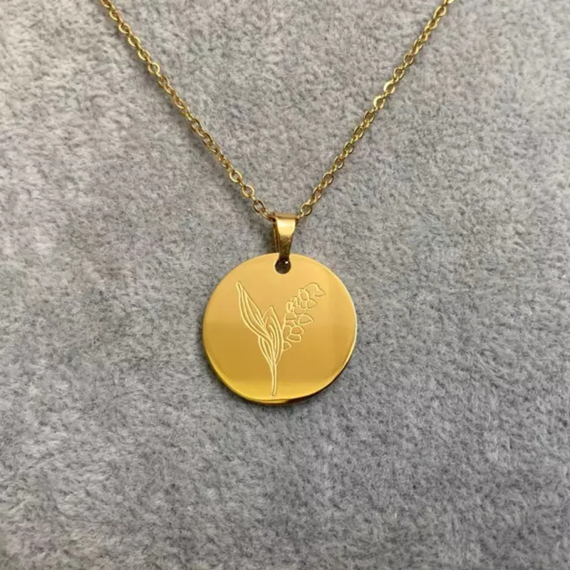Women's Boutique Stainless Steel Jewelry, Romantic 12-Month Pendant, Gold Circle Gift, Customized DIY Gift For Birthday
Women's Boutique Stainless Steel Jewelry, Romantic 12-Month Pendant, Gold Circle Gift, Customized DIY Gift For Birthday