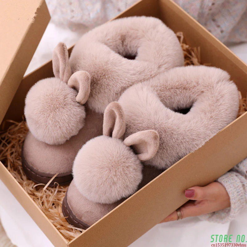 Autumn Winter Cotton Slippers Fur Rabbit Home Warm Thick Bottom Indoor Cotton Shoes Cat Slippers Womens Slippers Cute Fluffy
Autumn Winter Cotton Slippers Fur Rabbit Home Warm Thick Bottom Indoor Cotton Shoes Cat Slippers Womens Slippers Cute Fluffy