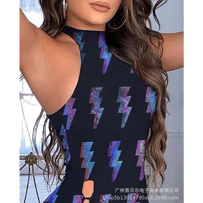 WEPBEL Women's Sheath Dress Ladies Elegant Print Hollow Out Slim Fit Lace Up Mini Bodycon Dress 
WEPBEL Women's Sheath Dress Ladies Elegant Print Hollow Out Slim Fit Lace Up Mini Bodycon Dress
