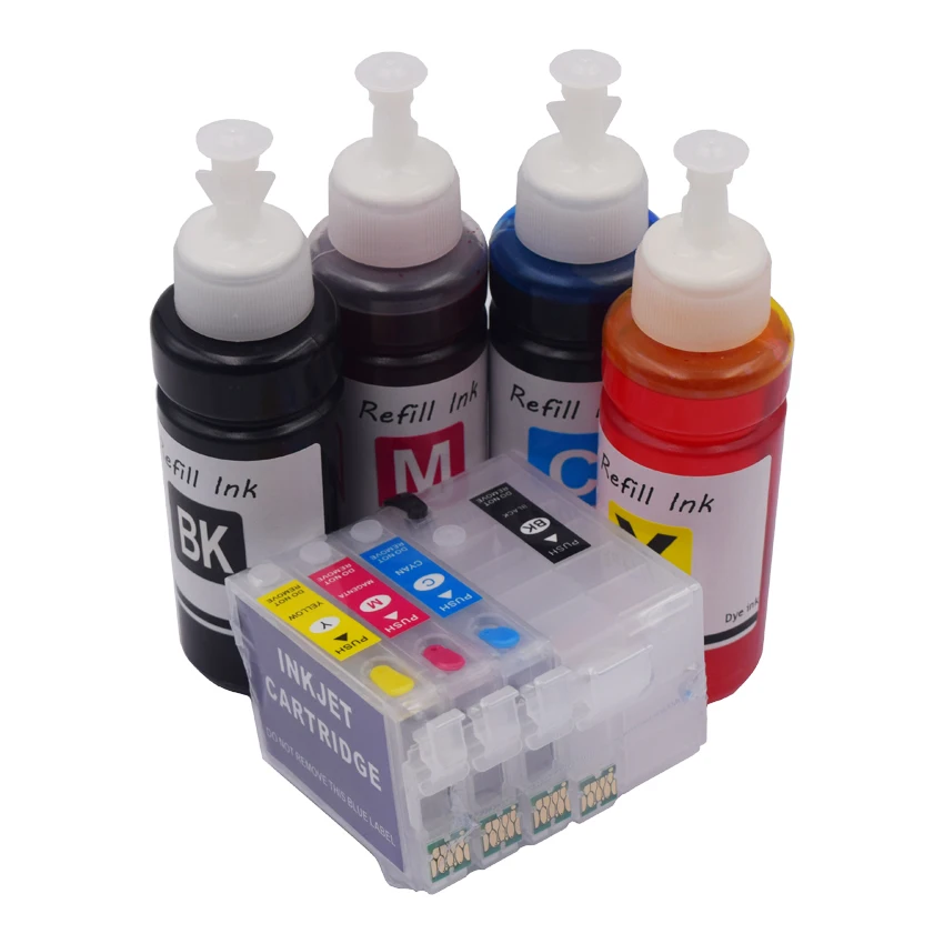 Чернильный картридж с автоматическим сбросом для Epson WF 3620 3640 7110 7610 7620|Чернильные