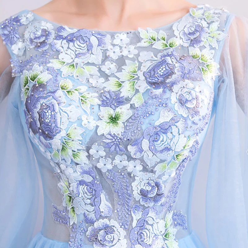 BlueLuxury Evening Dresses Illusion Lace Tulle Floor-Length A-Line Embroidery Crystal O-Neck Full Vintage Lady Formal Gown TS473
BlueLuxury Evening Dresses Illusion Lace Tulle Floor-Length A-Line Embroidery Crystal O-Neck Full Vintage Lady Formal Gown TS473