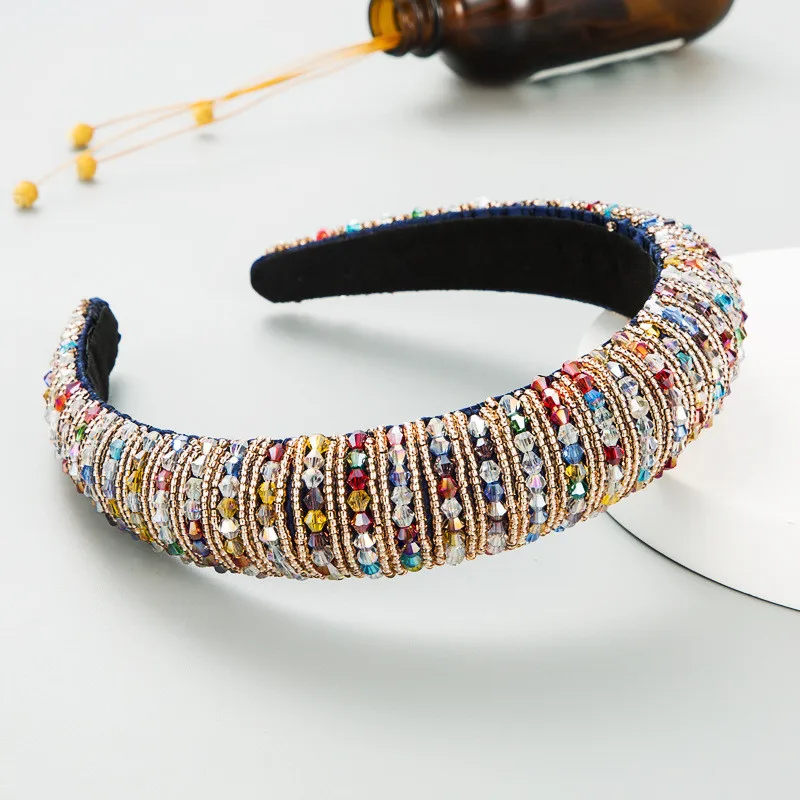 QCOOLJLY Handmade Full Crystal Baroque Headbands Luxury Padded Rhinestone Hairbands Trendy Elegant Women Party Hair Accessories
QCOOLJLY Handmade Full Crystal Baroque Headbands Luxury Padded Rhinestone Hairbands Trendy Elegant Women Party Hair Accessories
