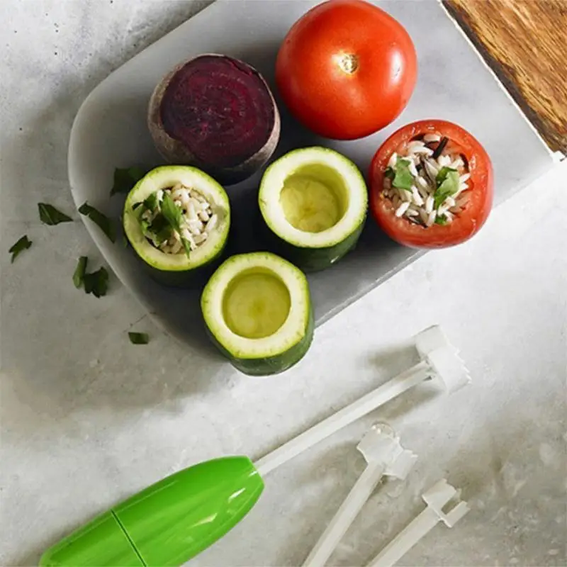 Hammer Style Hollow-Out Veggie Drill Replaceable Head Vegetable Spiral Cutter Vege Drill Spiralizer Digging Device
Hammer Style Hollow-Out Veggie Drill Replaceable Head Vegetable Spiral Cutter Vege Drill Spiralizer Digging Device