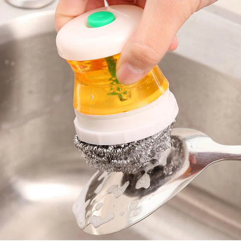 Kitchen Hydraulic Washing Pot Pan Cleaner Strainless Steel Brush Scrubber Home Dish Bowl Wash cleaning tools
Kitchen Hydraulic Washing Pot Pan Cleaner Strainless Steel Brush Scrubber Home Dish Bowl Wash cleaning tools