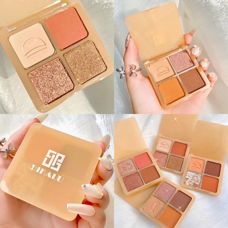 Four-color Eyeshadow Pearlescent Matte Not Easy To Take Off Daily Makeup Shimmering Brightening Eyeshadow Palette Cosmetics
Four-color Eyeshadow Pearlescent Matte Not Easy To Take Off Daily Makeup Shimmering Brightening Eyeshadow Palette Cosmetics