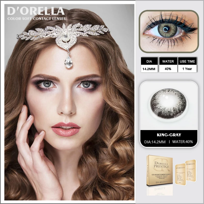 D'ORELLA 1 Pair(2pcs) GLASS BALL Series Cosmetic Contact Lenses for Eyes Coloured Contact Lens Eye Color
D'ORELLA 1 Pair(2pcs) GLASS BALL Series Cosmetic Contact Lenses for Eyes Coloured Contact Lens Eye Color