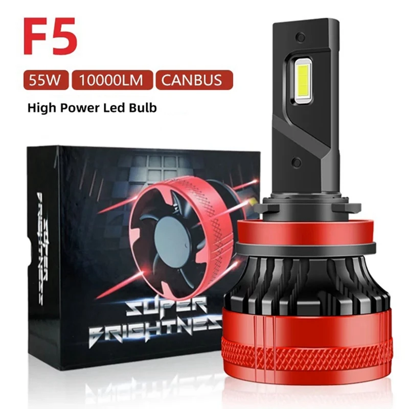 F5 110W 2PCS Led Canbus 10000LM High Power Headlight Led Bulb Turbo Lamp for Car
F5 110W 2PCS Led Canbus 10000LM High Power Headlight Led Bulb Turbo Lamp for Car