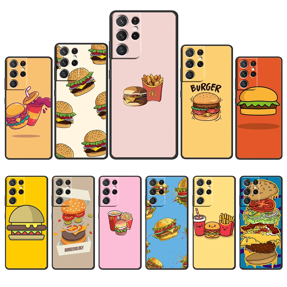 Cute Cartoon Food Hamburger for Samsung Galaxy S22 PRO S21 S20 FE Ultra S10e S9 S8 S7 S6 Plus Edge 5G Black Phone Case Cover
Cute Cartoon Food Hamburger for Samsung Galaxy S22 PRO S21 S20 FE Ultra S10e S9 S8 S7 S6 Plus Edge 5G Black Phone Case Cover