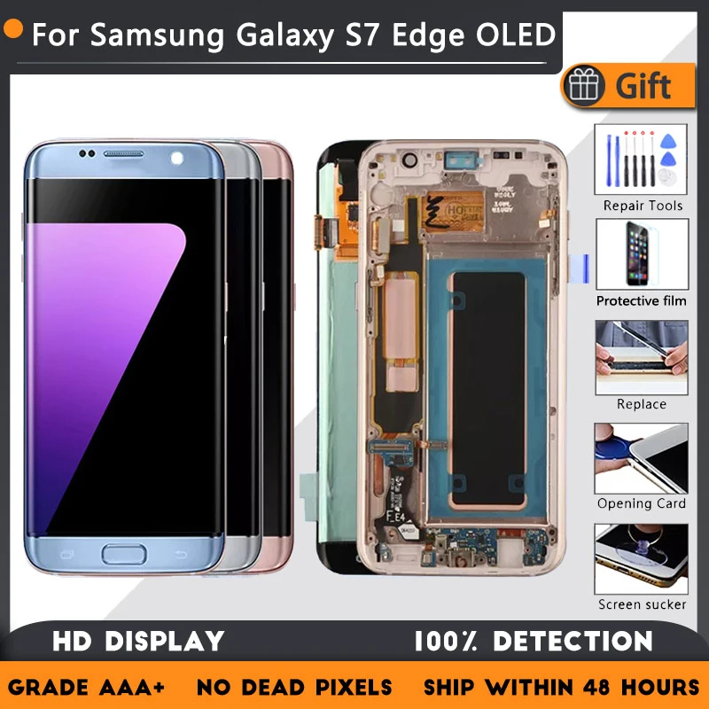 Оригинальный OEM-дисплей для Samsung Galaxy S7 edge G935F G935FD G935W8 S7 edge ЖК-дисплей и сенсорный экран дигитайзер с заменой рамки
Оригинальный OEM-дисплей для Samsung Galaxy S7 edge G935F G935FD G935W8 S7 edge ЖК-дисплей и сенсорный экран дигитайзер с заменой рамки