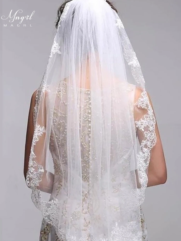 MNGRL Wedding Accessories Bridal Veil Simple Headdress Single Layer Lace Veil 1.5M Pure Color Soft Yarn
MNGRL Wedding Accessories Bridal Veil Simple Headdress Single Layer Lace Veil 1.5M Pure Color Soft Yarn