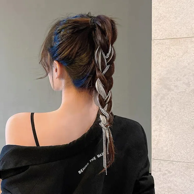 1PCS Fashion Small Steel Balls Long Tassel Chain for Women Hair Braiding Hairpins Clip Jewelry Bridal Wedding Hair Accessories
1PCS Fashion Small Steel Balls Long Tassel Chain for Women Hair Braiding Hairpins Clip Jewelry Bridal Wedding Hair Accessories