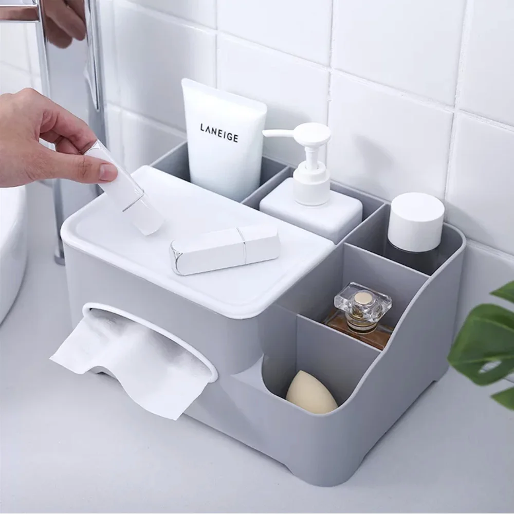 YT Multifunction Plastic Tissue Box Desk Organizer Makeup Cosmetic Storage Box Sundries Container for Home Tissue Box Holder
YT Multifunction Plastic Tissue Box Desk Organizer Makeup Cosmetic Storage Box Sundries Container for Home Tissue Box Holder