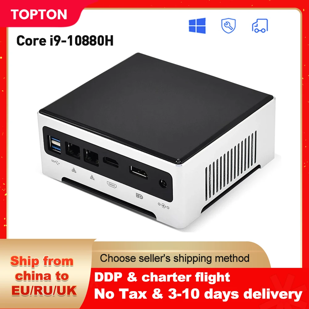 TOPTON 11th Gen Mini PC Gaming Computer Intel i7 1165G7 i9 10880H 2*DDR4 2*M.2 SSD 2*LAN Desktop Nuc Windows 10 Pro 4K TV Box
TOPTON 11th Gen Mini PC Gaming Computer Intel i7 1165G7 i9 10880H 2*DDR4 2*M.2 SSD 2*LAN Desktop Nuc Windows 10 Pro 4K TV Box