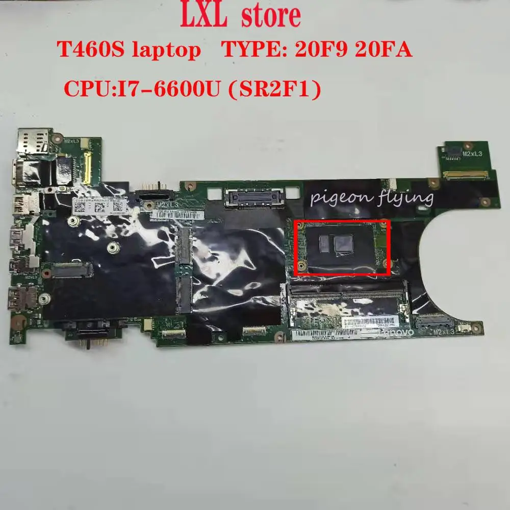 20FA 20F9 для ноутбука lenovo Thinkpad T460S материнская плата BT460 NM A421 Процессор: I7 6600U DDR4 100%