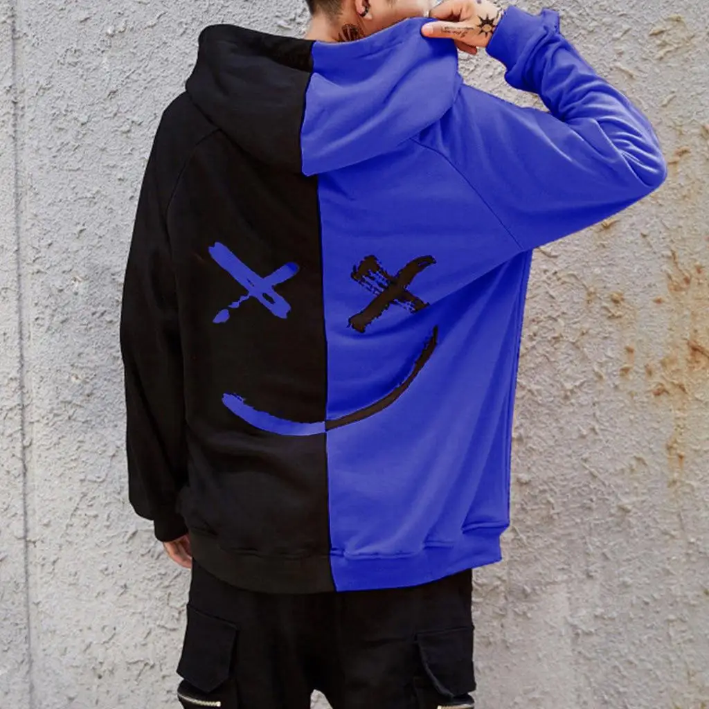 Men Hoodies Sweatshirts Happy Smiling Face Print Headwear Hoodie Mens Patchwork Hoodies Hip Hop Streetwear Hooded Pullover
Men Hoodies Sweatshirts Happy Smiling Face Print Headwear Hoodie Mens Patchwork Hoodies Hip Hop Streetwear Hooded Pullover