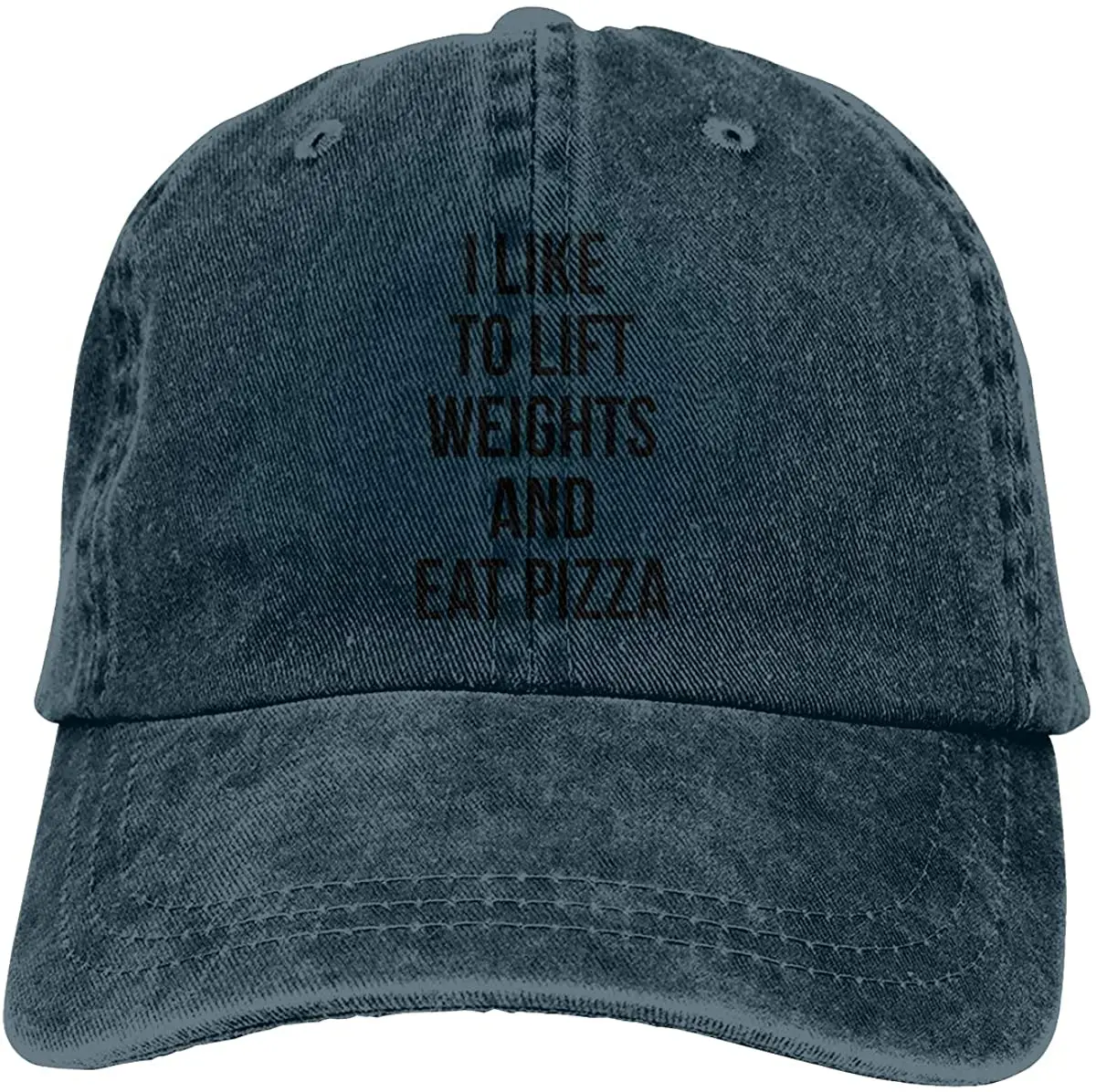 I Like to Lift Weights and Eat Pizza Adult Denim Baseball Cap Sun Hat Cowboy Sports Hats
I Like to Lift Weights and Eat Pizza Adult Denim Baseball Cap Sun Hat Cowboy Sports Hats