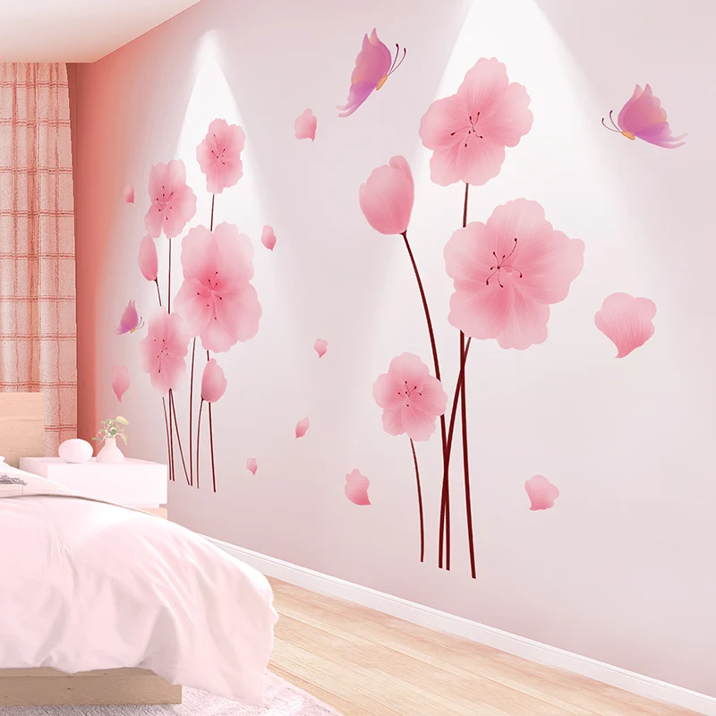 DIY 3D Pink Flowers Home Decor Wall Art Sticker Poster For Girls Kids Bedroom Home Plant Wallpaper Decoration Accessories
DIY 3D Pink Flowers Home Decor Wall Art Sticker Poster For Girls Kids Bedroom Home Plant Wallpaper Decoration Accessories