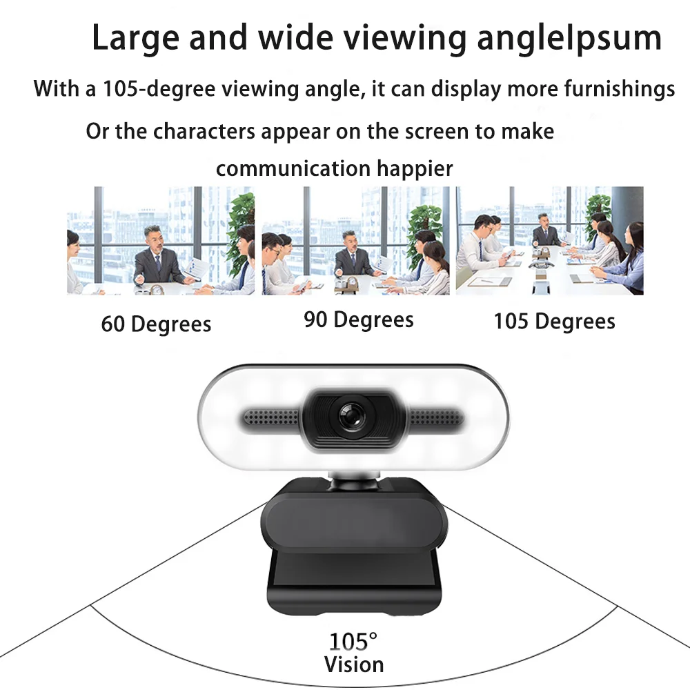 2K Webcam 1080p ring Light Full HD Web Camera PC Mac Laptop tripod Desktop USB With Microphone WebCamera For Youtube Live Video
2K Webcam 1080p ring Light Full HD Web Camera PC Mac Laptop tripod Desktop USB With Microphone WebCamera For Youtube Live Video