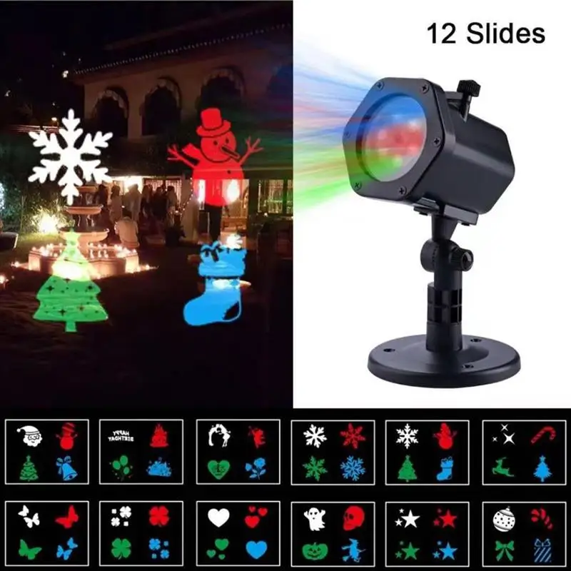 Halloween Christmas Snowflake Projector Lights 12 Slides LED Xmas Spotlight Waterproof Projection Lights For Indoor Or Outdoor
Halloween Christmas Snowflake Projector Lights 12 Slides LED Xmas Spotlight Waterproof Projection Lights For Indoor Or Outdoor