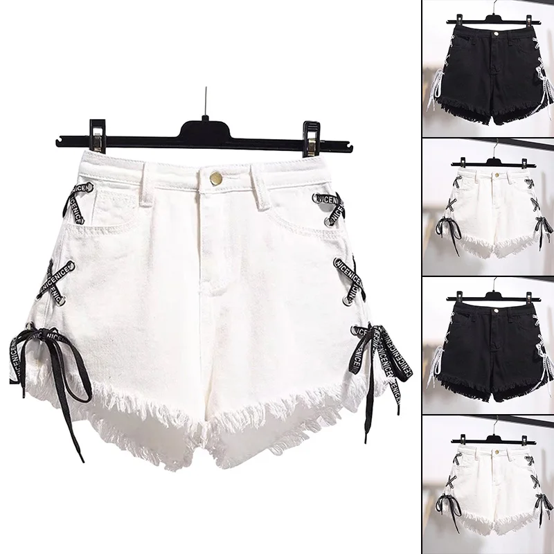 Fashion Vintage Inelastic Women Denim Shorts With high Waist Straps Female Summer Shorts For Women's Jeans
Fashion Vintage Inelastic Women Denim Shorts With high Waist Straps Female Summer Shorts For Women's Jeans