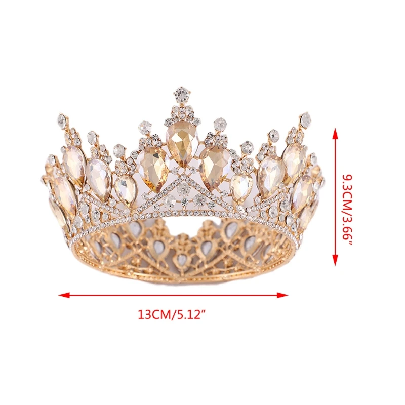 Baroque Vintage Faux Crystal Tiara Crown Wedding Bridal Headpiece Royal Queen Princess Hair Accessories Birthday Party
Baroque Vintage Faux Crystal Tiara Crown Wedding Bridal Headpiece Royal Queen Princess Hair Accessories Birthday Party
