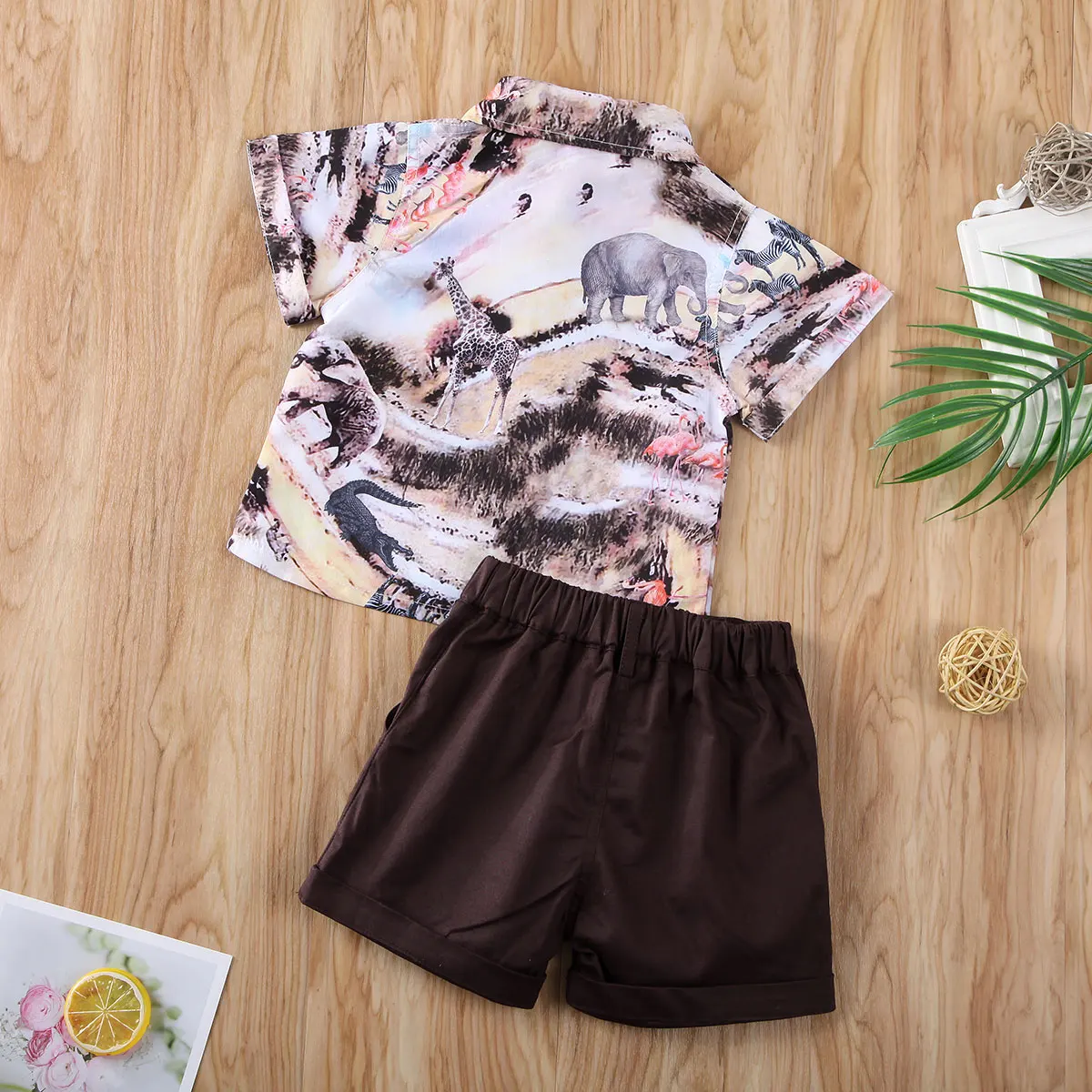 2020 Baby Summer Clothing Infant Kids Baby Boys 2Pcs Outfits Animals Print T Shirt Top + Solid Short Sunsuit Beachwear
2020 Baby Summer Clothing Infant Kids Baby Boys 2Pcs Outfits Animals Print T Shirt Top + Solid Short Sunsuit Beachwear