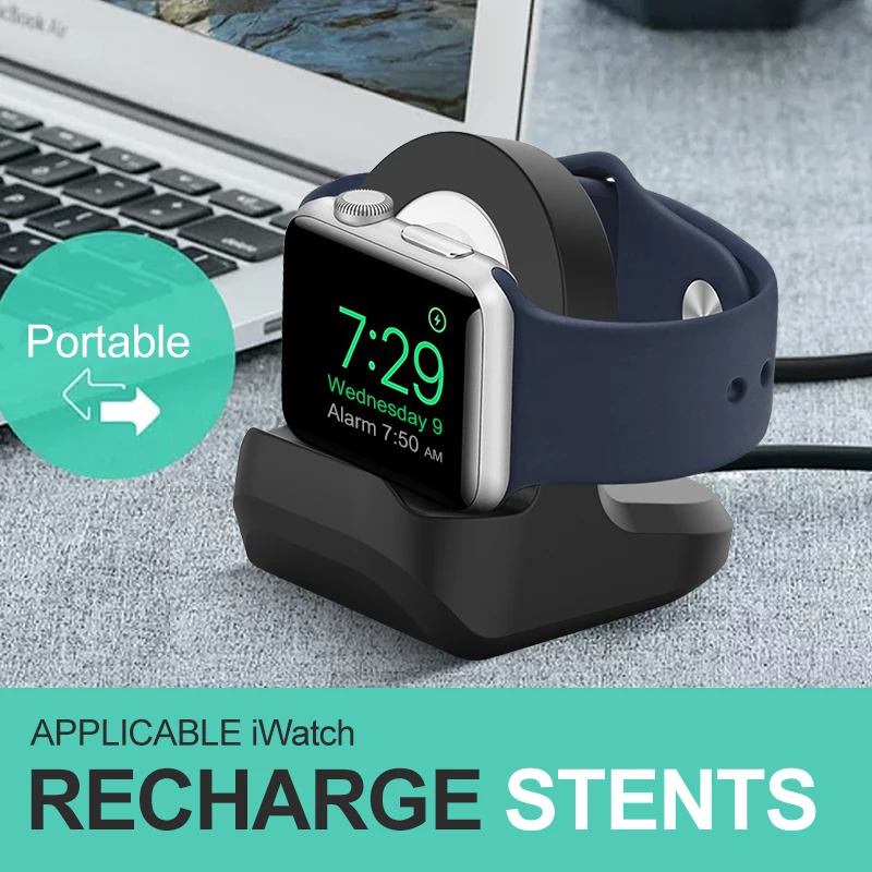 ã€Charge + Stand】Silicone Charge Stand Holder Station Dock for Apple Watch Series1/2/3/4/5/SE/6 42mm 38mm 40mm 44mm Charger Cable
ã€Charge + Stand】Silicone Charge Stand Holder Station Dock for Apple Watch Series1/2/3/4/5/SE/6 42mm 38mm 40mm 44mm Charger Cable