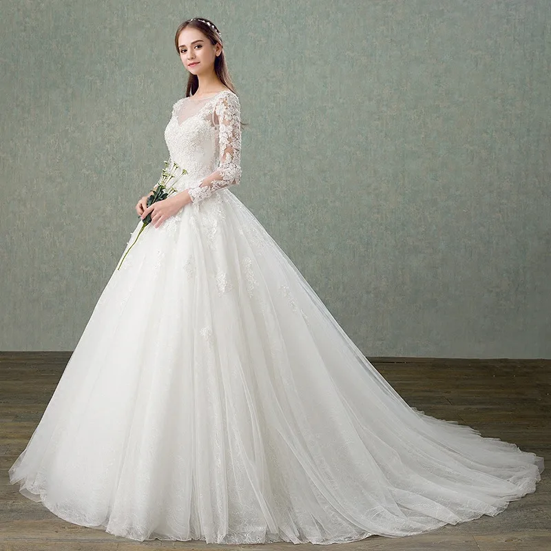 New Arrival Luxury Lace A-Line Wedding Dresses Princess 2021 Appliques Lace Up Bride Bridal Wedding Gowns Robe De Mariee
New Arrival Luxury Lace A-Line Wedding Dresses Princess 2021 Appliques Lace Up Bride Bridal Wedding Gowns Robe De Mariee