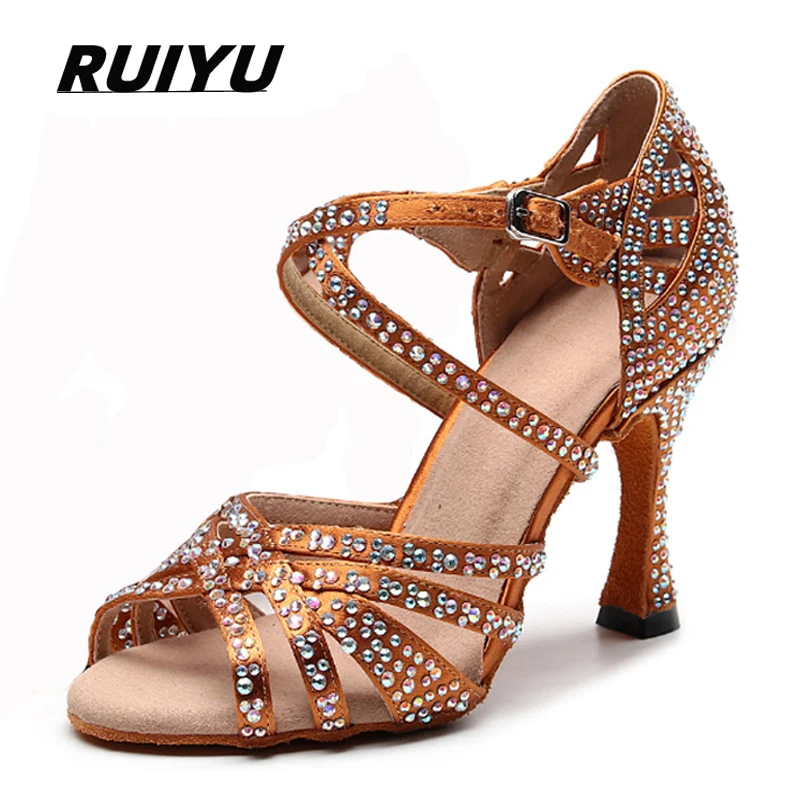Latin Dance Shoes Ladies Salsa Tango Sneakers Training Dance Shoes High Heel Sandals Summer Square Dance Shoes Bronze Black
Latin Dance Shoes Ladies Salsa Tango Sneakers Training Dance Shoes High Heel Sandals Summer Square Dance Shoes Bronze Black